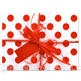 LARGE DOT RED COUNTER ROLL