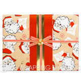 RETRO SANTA RED COUNTER ROLL