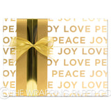 PEACE LOVE JOY GOLD COUNTER ROLL