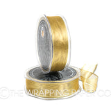 ORGANZA METALLIC WIRED EDGE GOLD
