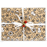 my xmas kraft christmas wrapping paper