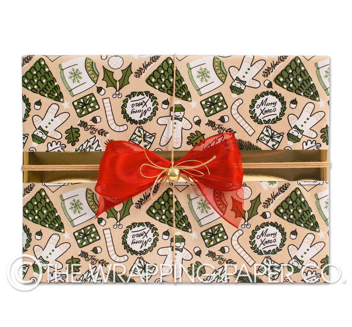 my xmas kraft christmas wrapping paper