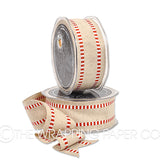 NATURAL LINEN RED WHITE