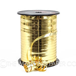 Metallic gold curling ribbon