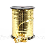 Metallic gold curling ribbon