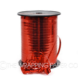 Metallic red curling ribbon