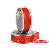 SATIN EDGE ORGANZA RED
