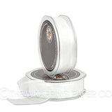 SATIN EDGE ORGANZA WHITE