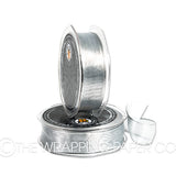 ORGANZA METALLIC WIRED EDGE SILVER