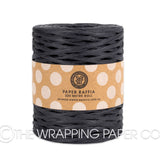 PAPER RAFFIA ROLL BLACK 200 MTRS
