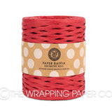 PAPER RAFFIA ROLL RED 200 MTRS