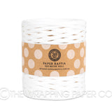 PAPER RAFFIA ROLL WHITE 200 MTRS