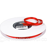 10X100M SATIN RIBBON RED