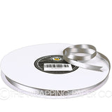 10X100M SATIN RIBBON SILVER