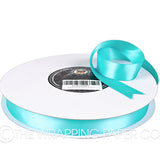 22X100M SATIN RIBBON SKY BLUE