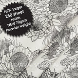 PACK & WRAP PAPER BLACK FLOWER TRIBE