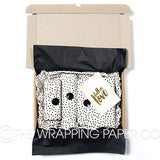 PACK & WRAP PAPER BLACK PEBBLES
