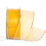 ORGANZA GOLD WIRED EDGE 38MM GOLD