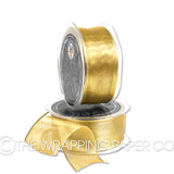ORGANZA METALLIC WIRED EDGE GOLD