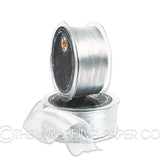 ORGANZA METALLIC WIRED EDGE SILVER