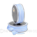 9 GROSGRAIN STRIPE  PALE BLUE