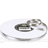 10X100M SATIN RIBBON SILVER