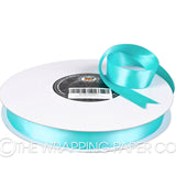 22X100M SATIN RIBBON SKY BLUE