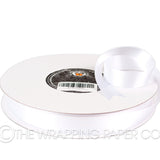 22X100M SATIN RIBBON WHITE