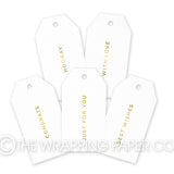 TAG FOIL WHITE GOLD MESSAGE