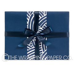 matt indigo wrapping paper