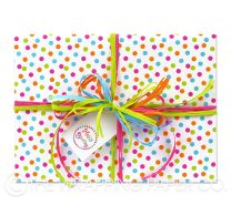 Confetti carnival wrapping paper