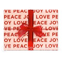 peace love joy nude christmas wrapping paper