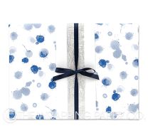 Matt splash indigo wrapping paper