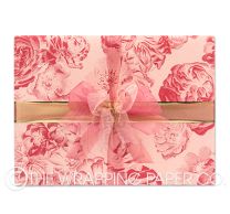 Vintage bloom rose matt wrapping paper