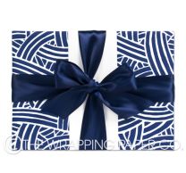 Matt weave indigo wrapping paper