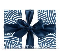 Matt weave indigo wrapping paper