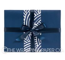 matt indigo wrapping paper