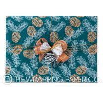 PINE CONES GREEN COUNTER ROLL