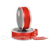 SATIN EDGE ORGANZA RED