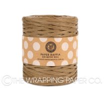 PAPER RAFFIA ROLL COCOA 200 MTRS