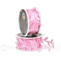 SATIN LEAF RIBBON PINK