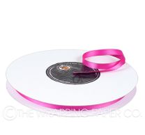 10X100M SATIN RIBBON HOT PINK