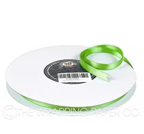 10X100M SATIN RIBBON LIME