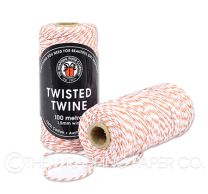 TWISTED TWINE PEACH & WHT