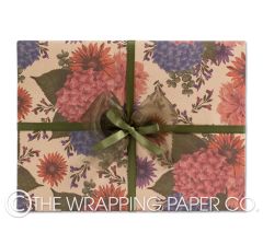 HYDRANGEA POSEY KRAFT COUNTER ROLL