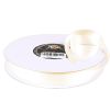 22X100M SATIN RIBBON CREAM